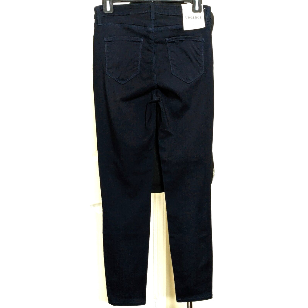 L'Agence Jeans Womens 27 Blue Margot High Waist Skinny Ankle Modal Blend NEW - Picture 4 of 8